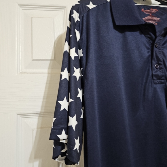 Patriotic Men's Polo Shirt - Picture 2 of 7